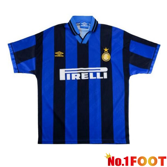 Inter Milan Retro Soccer Jersey Home Blue 1995-1996