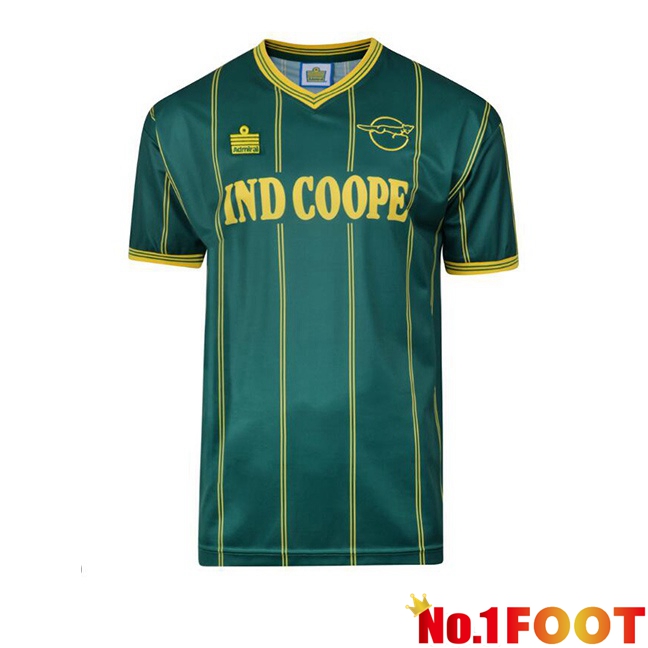 Leicester City Retro Soccer Jersey Away Green 1984