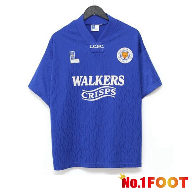 Leicester City Retro Soccer Jersey Home Blue 1992-1994