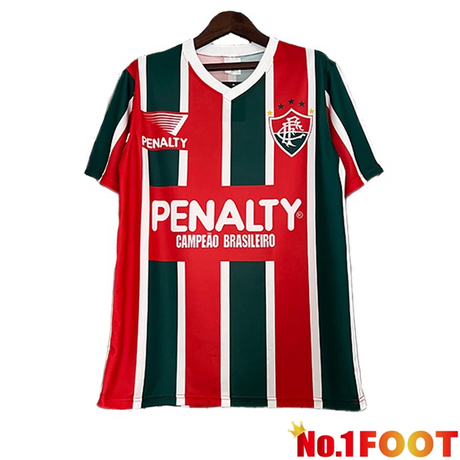 Fluminense Retro Soccer Jersey Home Red Green 1993