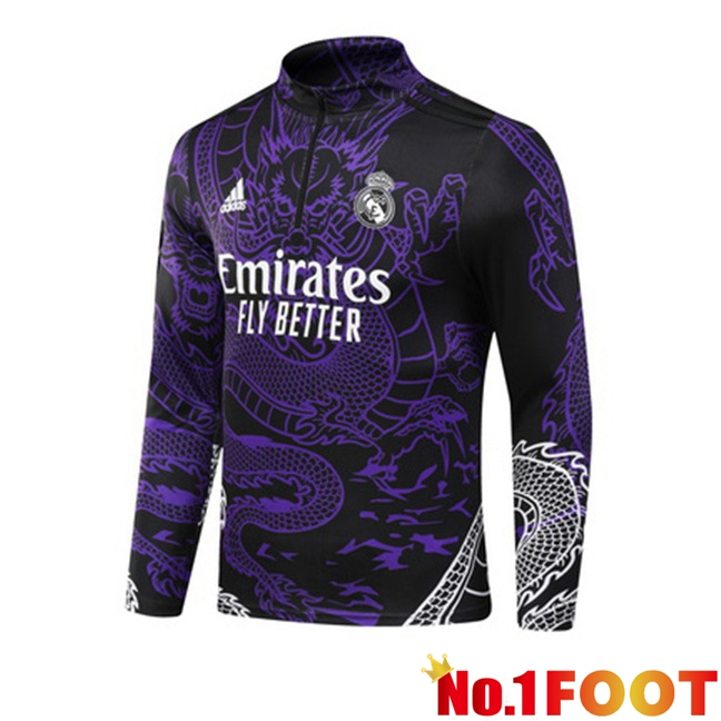 Real Madrid Training Sweatshirt Purple 2024/2025