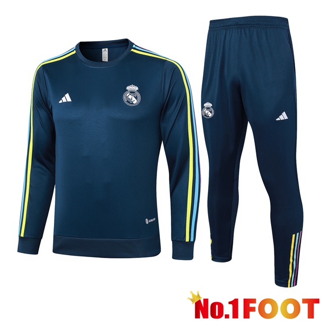 Real Madrid Training Tracksuit Suit Blue Royal 2024/2025