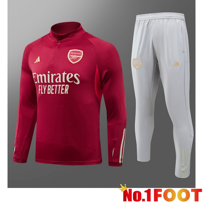 Arsenal Training Tracksuit Suit Kids Red 2024/2025