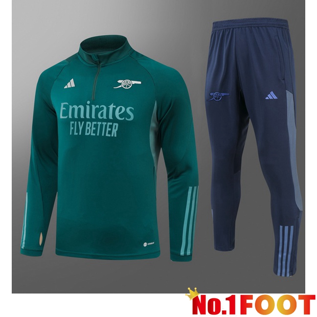 Arsenal Training Tracksuit Suit Kids Green 2024/2025