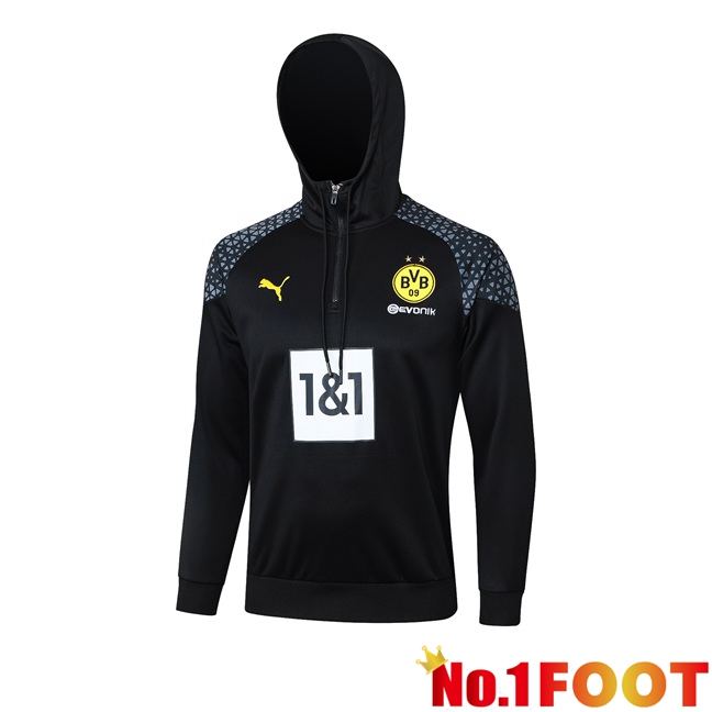 Dortmund BVB Training Sweatshirt Hoodie Black 2024/2025