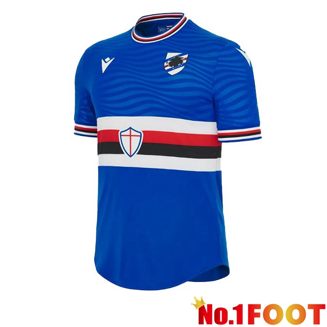 UC Sampdoria Soccer Jersey Home Blue 2023/2024