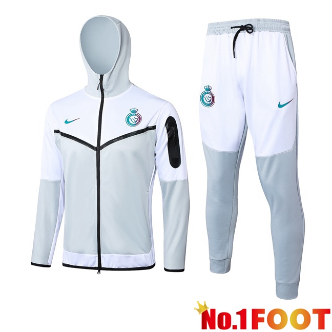 Al-Nassr FC Training Tracksuit Windbreaker White 2024/2025