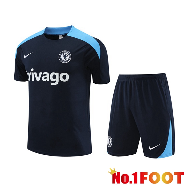 FC Chelsea Training T Shirt + Shorts Blue Royal 2024/2025