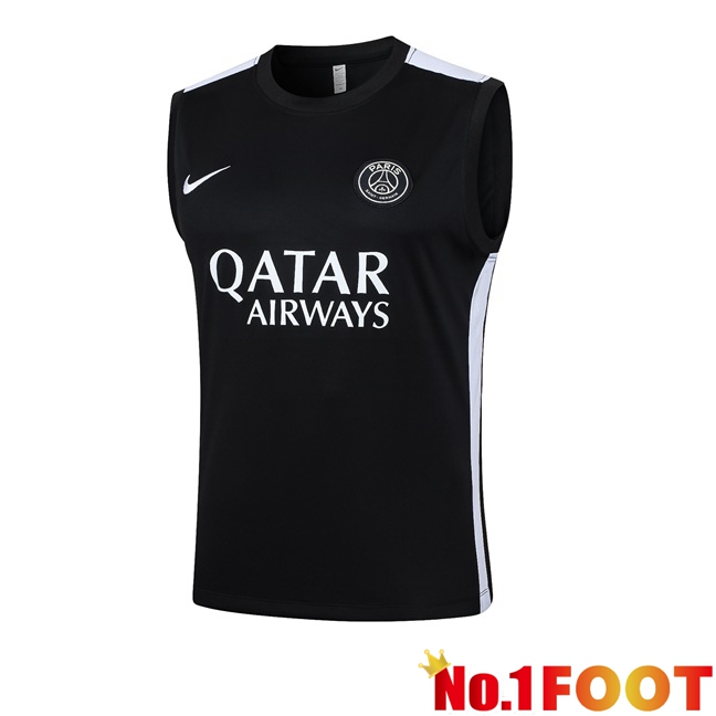 Paris PSG Soccer Vest + Shorts Black 2024/2025