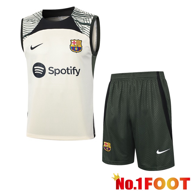 FC Barcelona Soccer Vest + Shorts Yellow 2024/2025