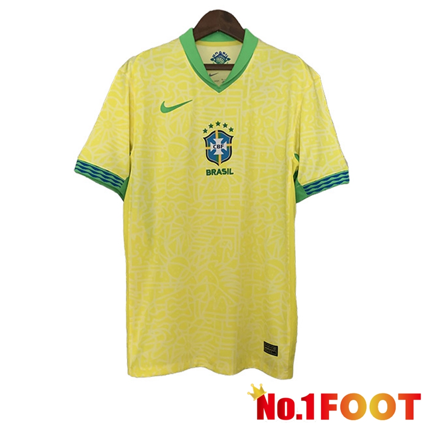 Brazil Soccer Jersey Home Leaked Version 2024/2025