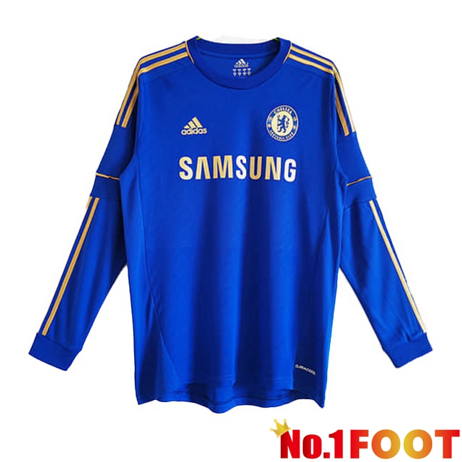 FC Chelsea Retro Soccer Jersey Home Long sleeve Blue 2012-2013