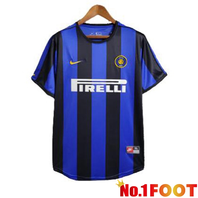 Inter Milan Retro Soccer Jersey Home Blue 1999-2000