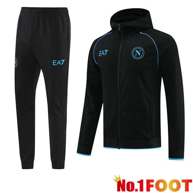 SSC Naples Training Tracksuit Windbreaker Black 2024/2025