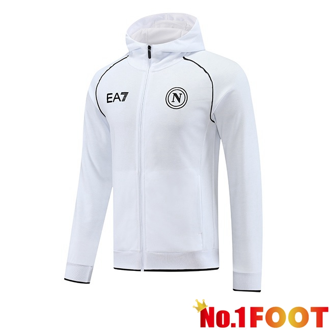 SSC Naples Windbreaker White 2024/2025