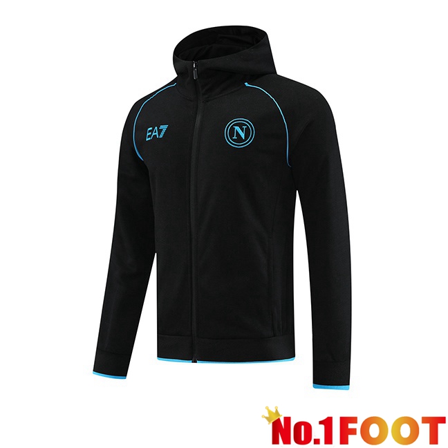 SSC Naples Windbreaker Black 2024/2025