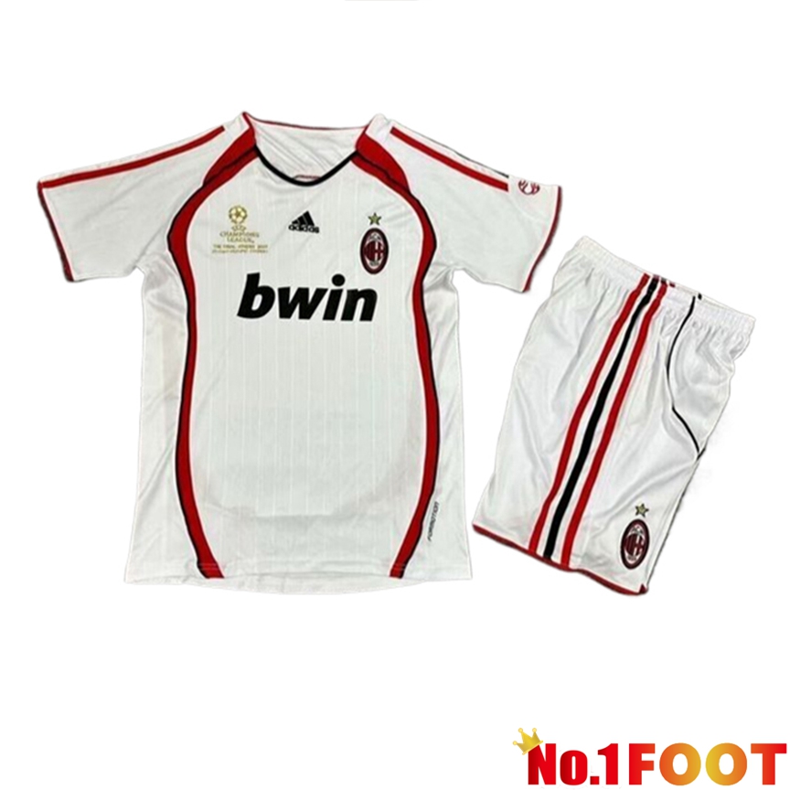 AC Milan Retro Kids Soccer Jersey Away 2006/2007