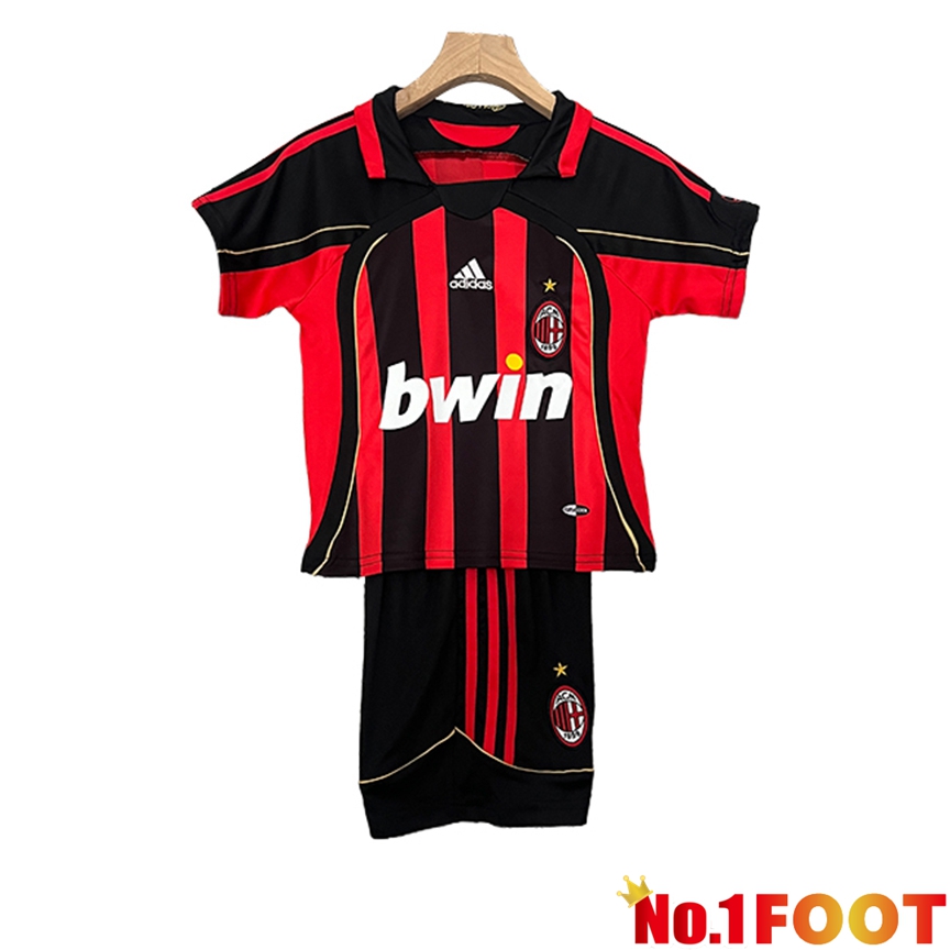 AC Milan Retro Kids Soccer Jersey Home 2006/2007