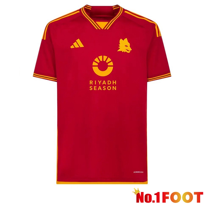 AS Roma Sponsor Soccer Jersey Home 2023/2024 - Click Image to Close