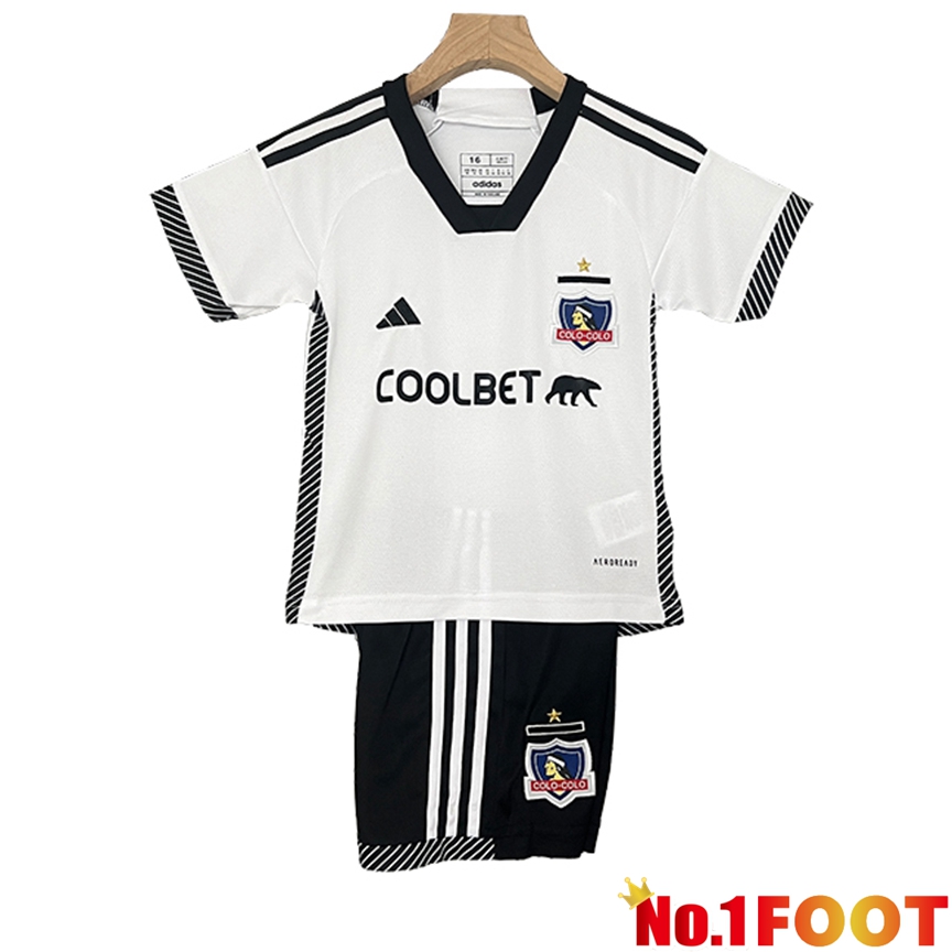 Colo-Colo Kids Soccer Jersey Home 2024/2025