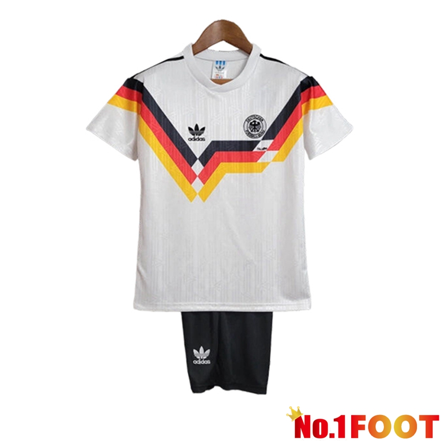 Germany Retro Kids Soccer Jersey Home 1992