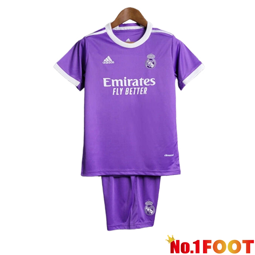 Real Madrid Retro Kids Soccer Jersey Away 2017/2018