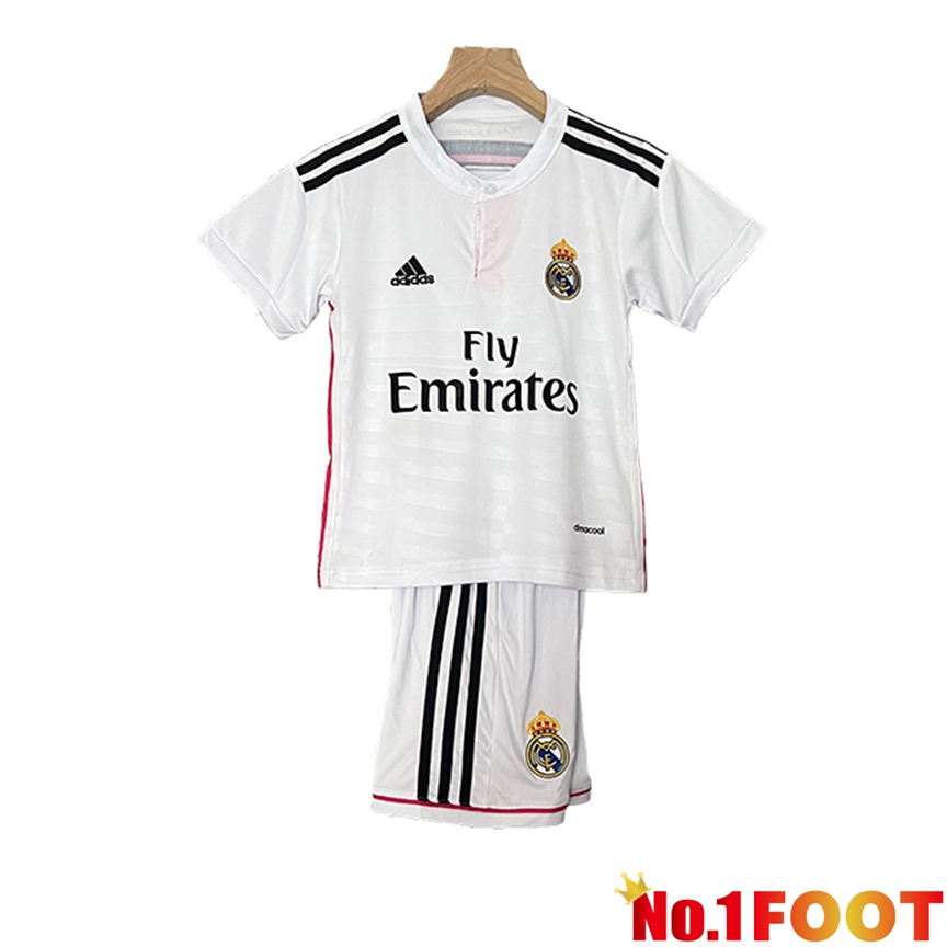 Real Madrid Retro Kids Soccer Jersey Home 2014/2015