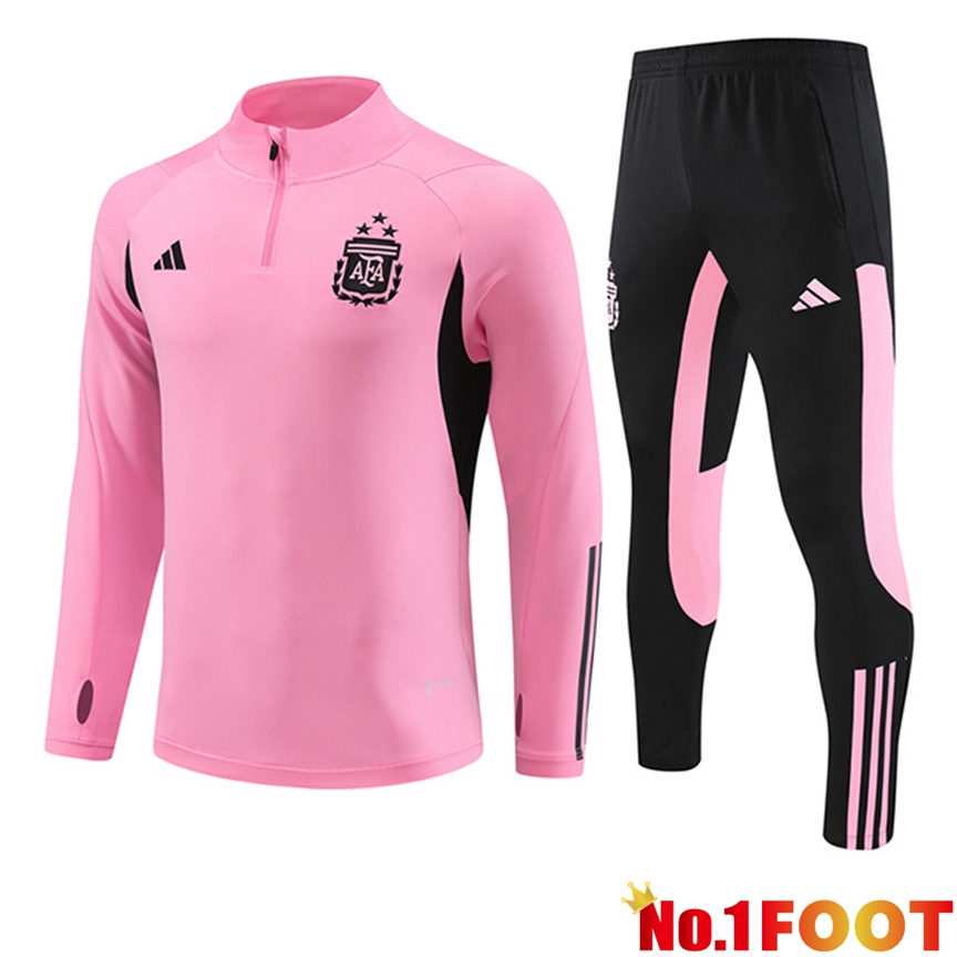 Argentina Training Tracksuit Suit Pink/Black 2024/2025