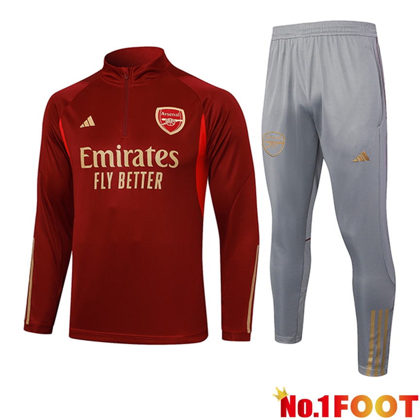 Arsenal Training Tracksuit Suit Red 2023/2024