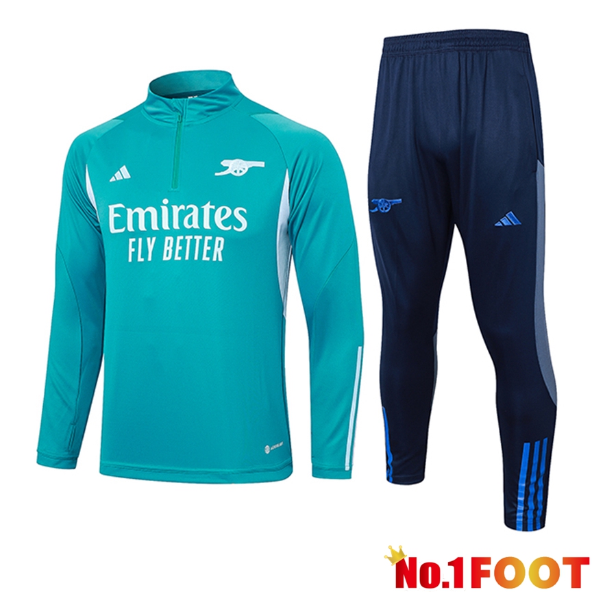 Arsenal Training Tracksuit Suit Green/Blue 2024/2025