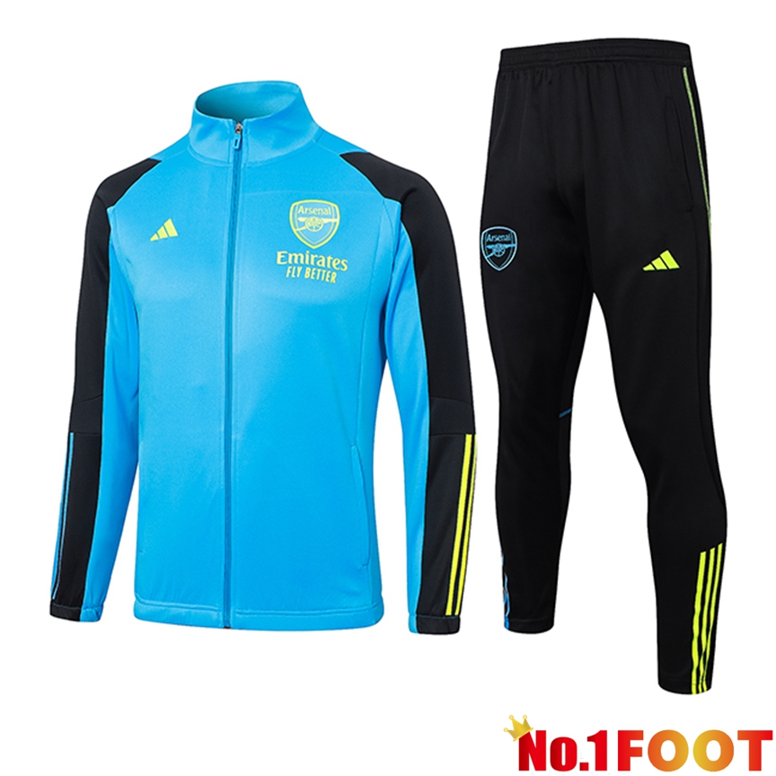 Arsenal Training Jacket Suit Blue/Black/Yellow 2024/2025