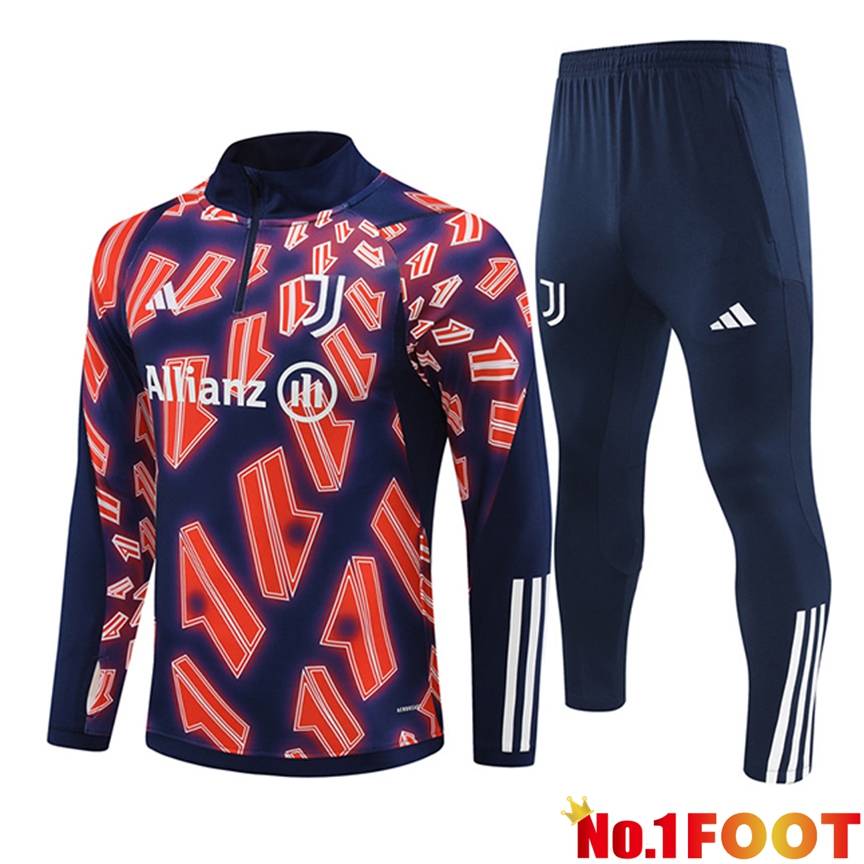 Juventus Training Tracksuit Suit Red/Blue 2024/2025