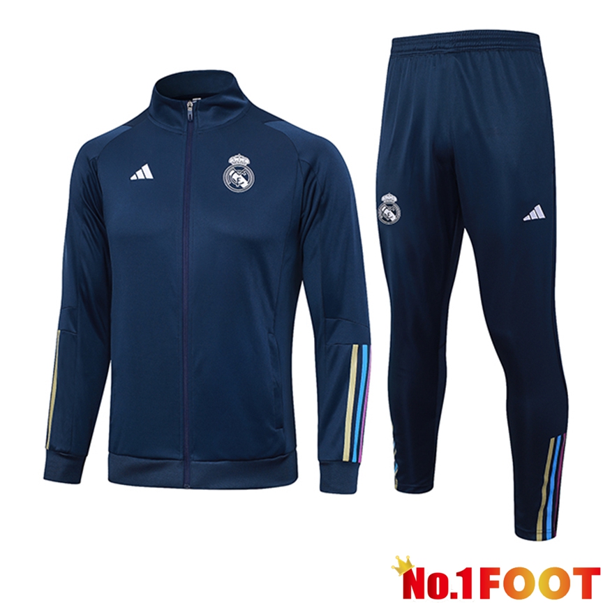 Real Madrid Training Jacket Suit Ocean Blue 2023/2024