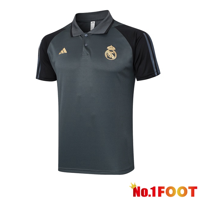 Real Madrid Soccer Polo Grey 2024/2025