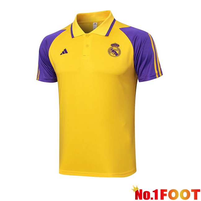 Real Madrid Soccer Polo Yellow 2024/2025