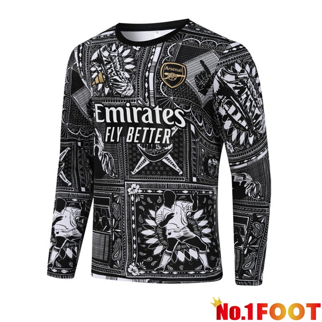 Arsenal Training Sweatshirt Black 2024/2025