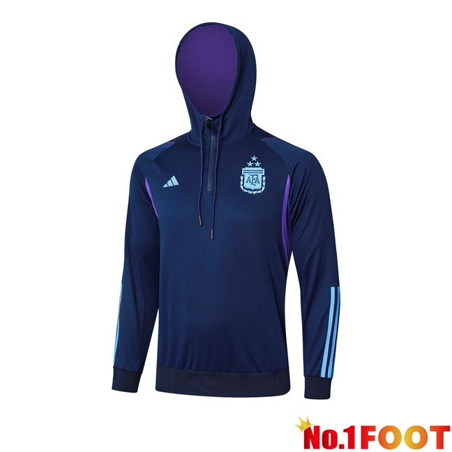 Argentina Training Sweatshirt Hoodie Blue Royal 2024/2025