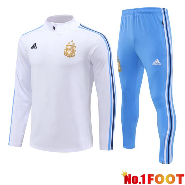 Argentina Training Tracksuit Suit White 2024/2025