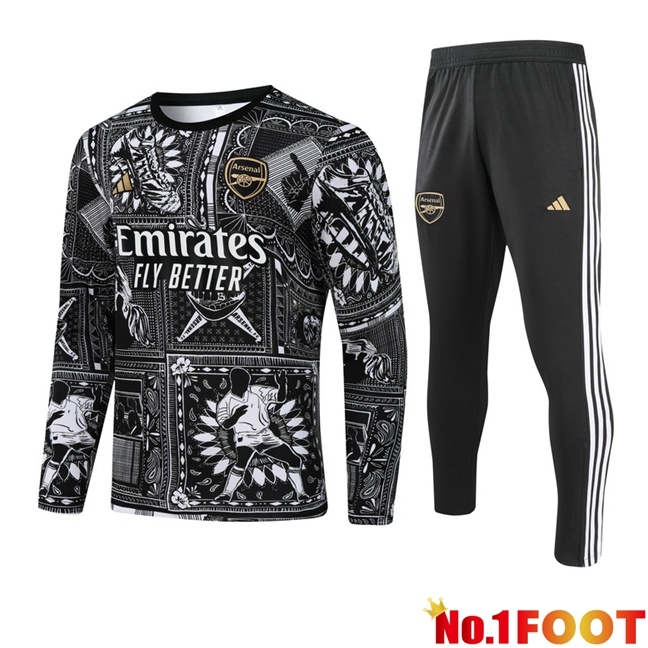 Arsenal Training Tracksuit Suit Black 2024/2025