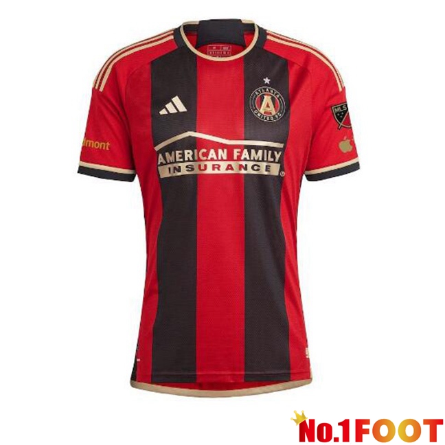 Atlanta United Soccer Jersey Home Red Black 2024/2025