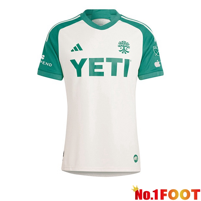 Austin FC Soccer Jersey Away White 2024/2025