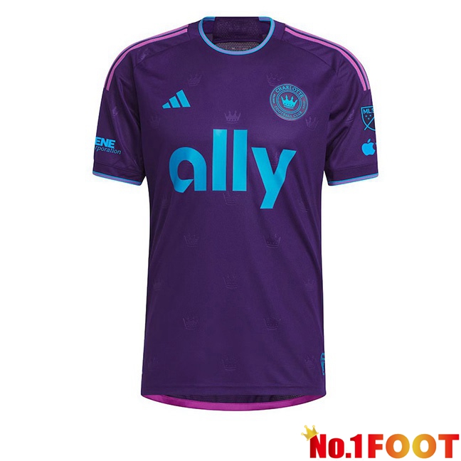 Charlotte FC Soccer Jersey Away Purple 2024/2025 - Click Image to Close