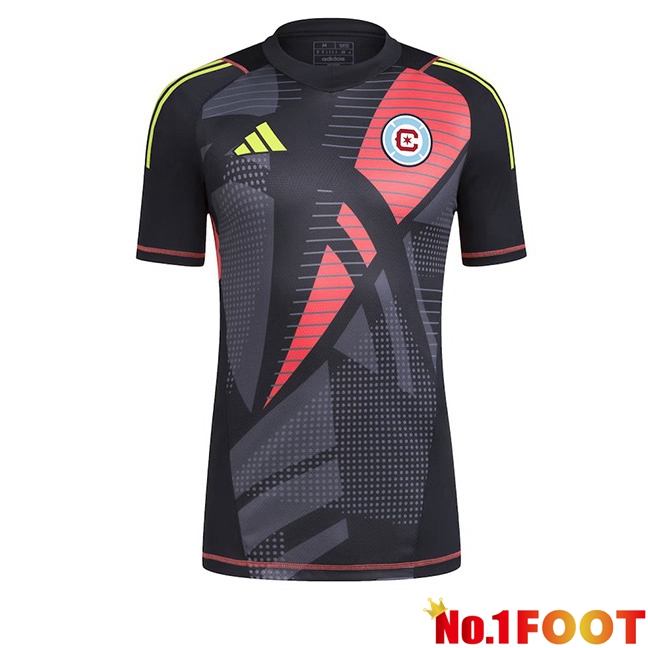 Chicago Fire FC Goalkeeper Soccer Jersey Black 2024/2025 - Click Image to Close