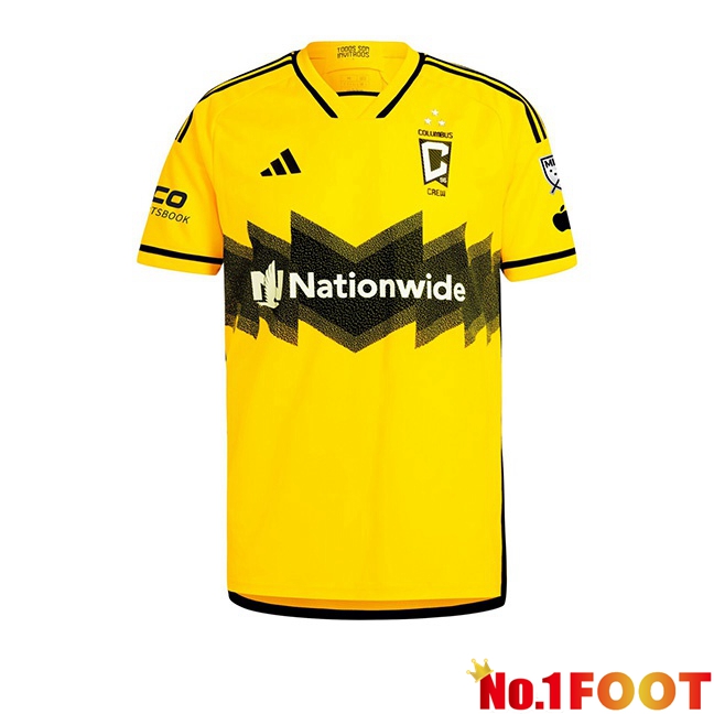 Columbus Crew Soccer Jersey Home Yellow 2024/2025