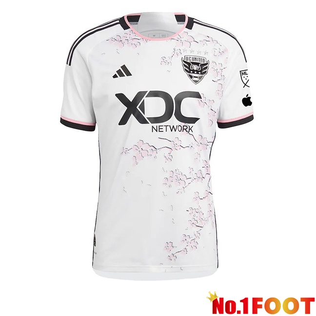 D.C United Soccer Jersey Away White 2024/2025