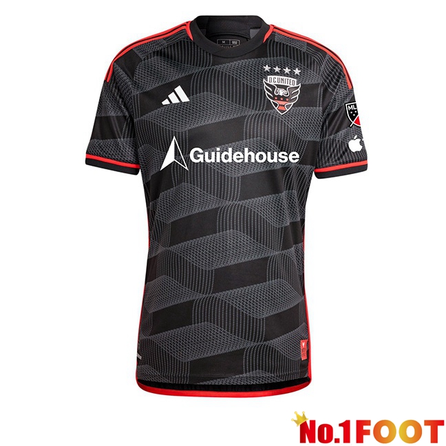 D.C United Soccer Jersey Home Black 2024/2025