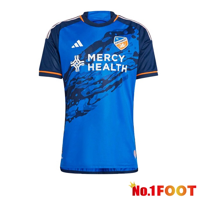 FC Cincinnati Soccer Jersey Home Blue 2024/2025 - Click Image to Close