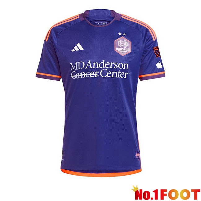 Houston Dynamo Soccer Jersey Away Purple 2024/2025 - Click Image to Close