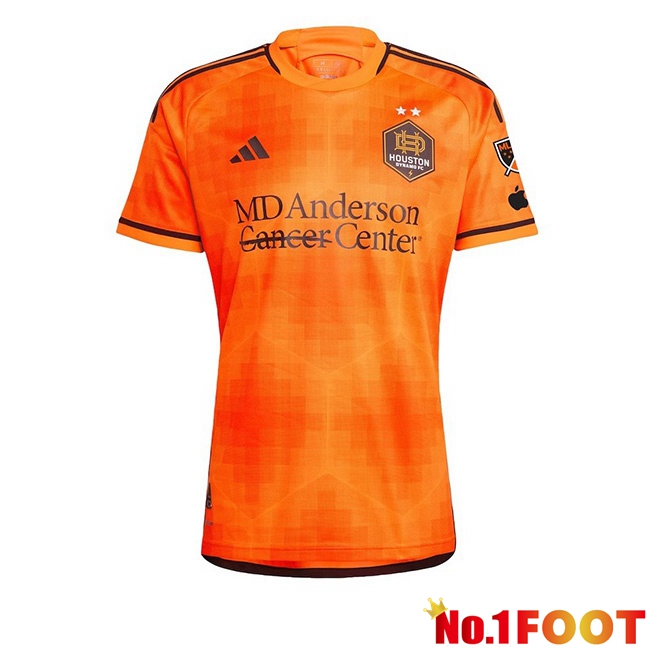 Houston Dynamo Soccer Jersey Home Yellow 2024/2025 - Click Image to Close