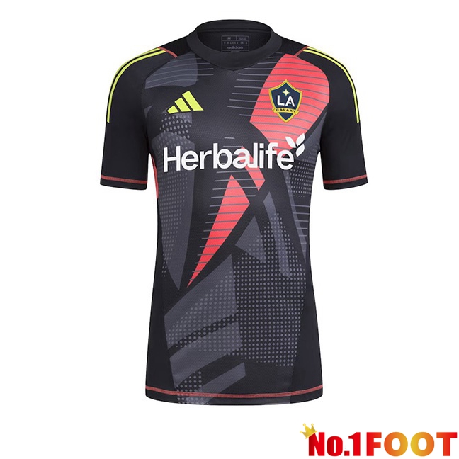 LA Galaxy Goalkeeper Soccer Jersey Black 2024/2025 - Click Image to Close